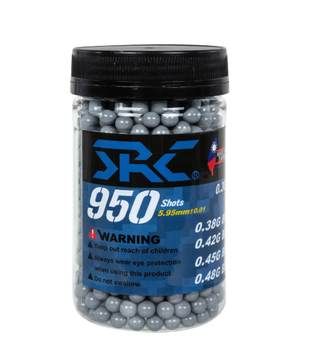 Kulki SRC 0.46g butelka 950 sztuk Szare