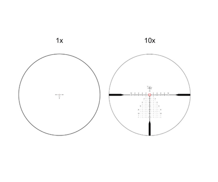 Vector Optics - Luneta Continental x10 ED CTR - 1-10x28 - 34 mm - Czarny - SCFF-47