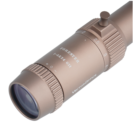 Vector Optics - Luneta Forester 1-5x24 FDE SFP - 30 mm - SCOC-32
