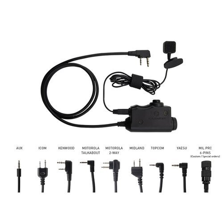 Earmor - M51 PTT Military Standard Version - Kenwood - M51-KEN