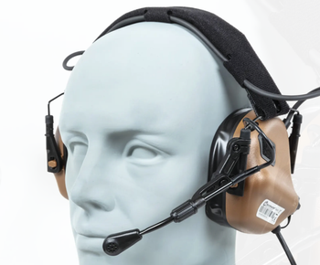 Aktywne ochronniki słuchu Earmor M32 Plus Coyote Brown