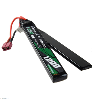 Bateria Li Po Gens Ace 25C 1200mAh 11,1V Akumulator LiPo do Airsoft z Wtyczką T-Dean