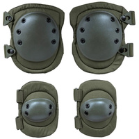 Zestaw Ochraniaczy  na łokcie i kolana WOSPORT Wosport - knee and elbow protector set Olive